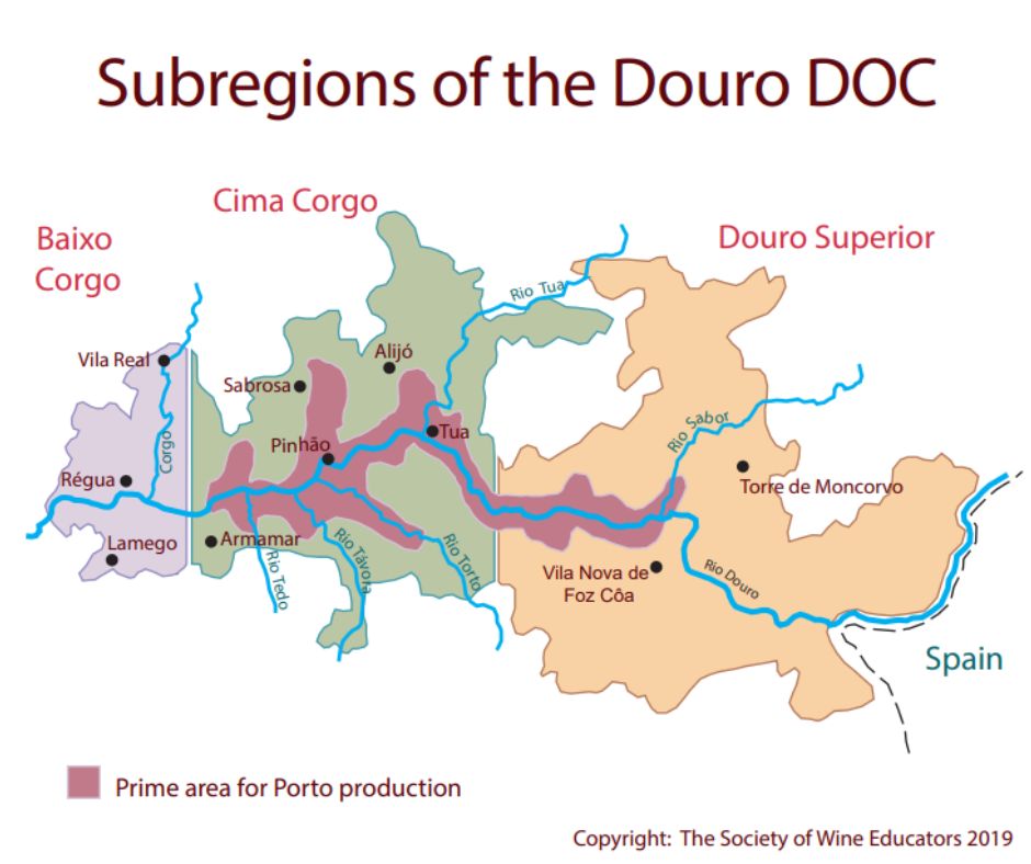 Régions du Douro