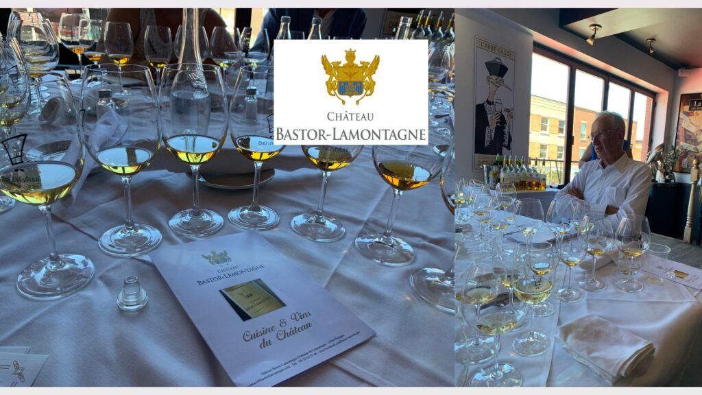 Dégustation de Sauternes du Château Bastor-Lamontagne avec Jean Marc Dulong
