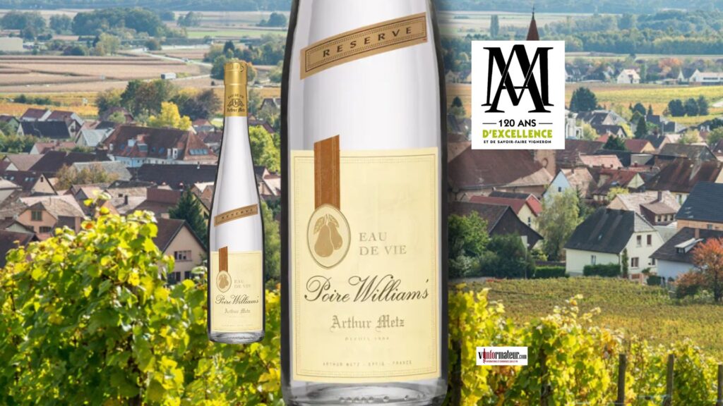 Poire Williams, Réserve, Arthur Metz bouteille