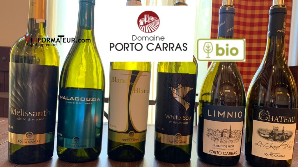 Vins blancs bio du Domaine Porto Carras