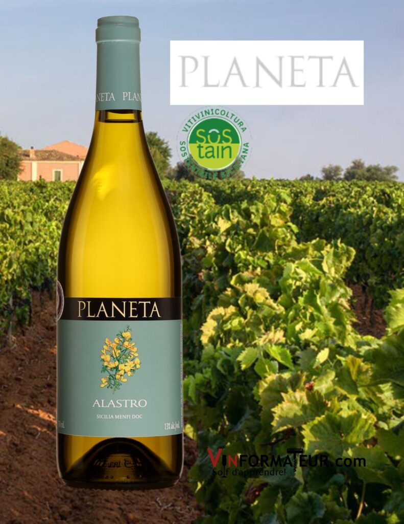 Bouteille de Planeta, Alastro, Italie, Sicile, Menfi DOC, 2021