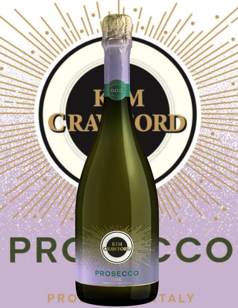 Bouteille de Kim Crawford, Prosecco DOC, Extra Dry, Italie, Vénétie