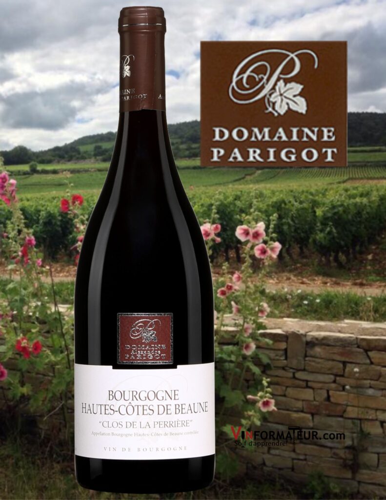 Bouteille de Clos de la Perrière, Bourgogne, Hautes-Côtes de Beaune AOC, Domaine Parigot Père et Fils, 2020