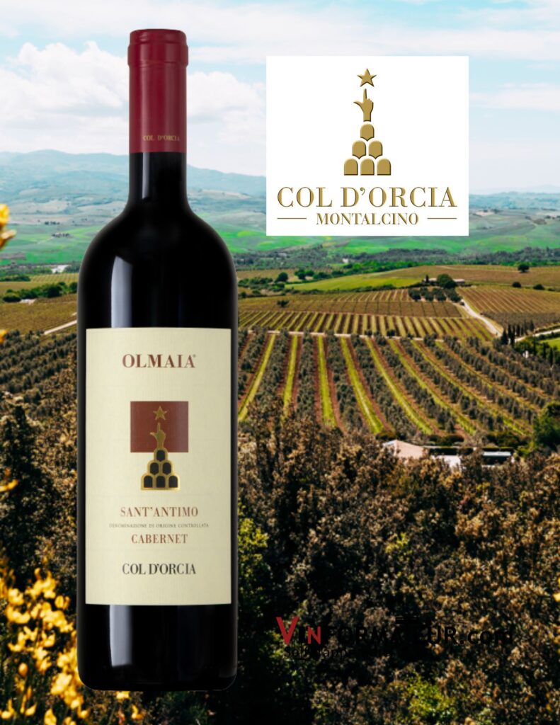 Bouteille de Col d’Orcia, Olmaia, Sant’Antimo DOC, 2015