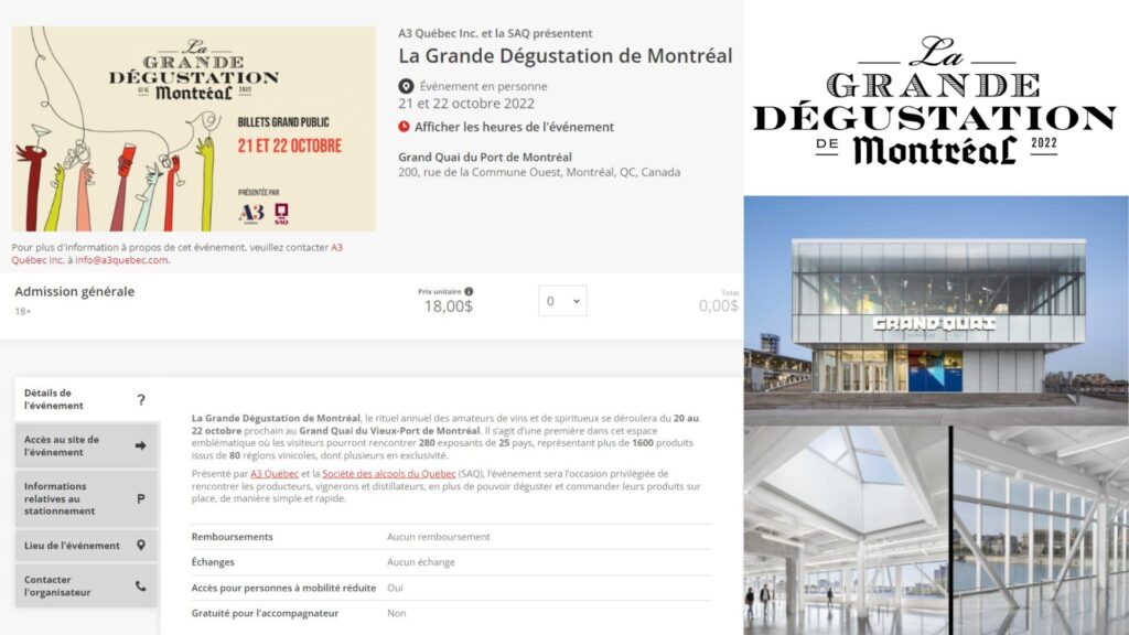 La Grande Dégustation - admission