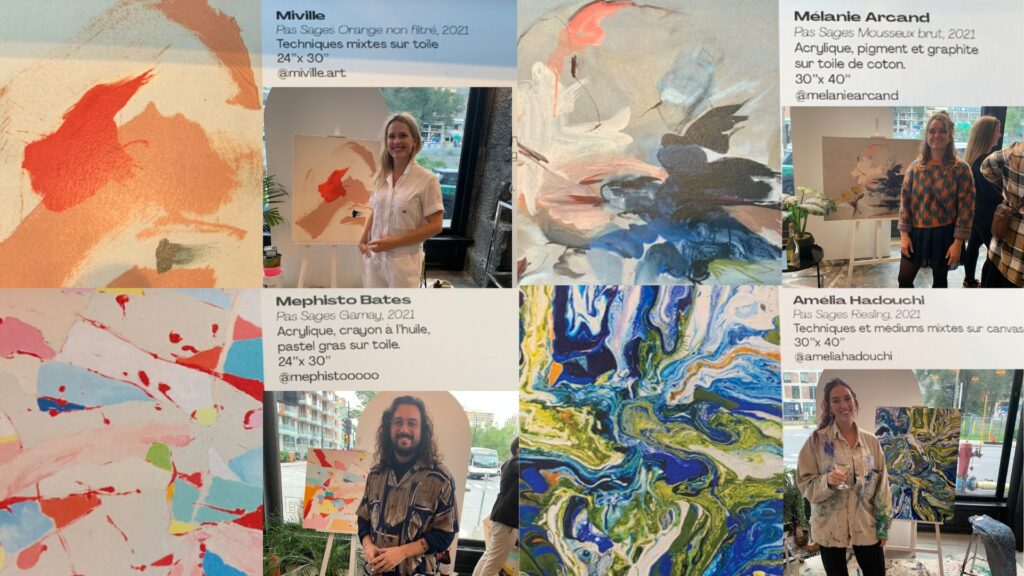 Pas Sages - artistes qui ont développé les labels des vins de cette marque