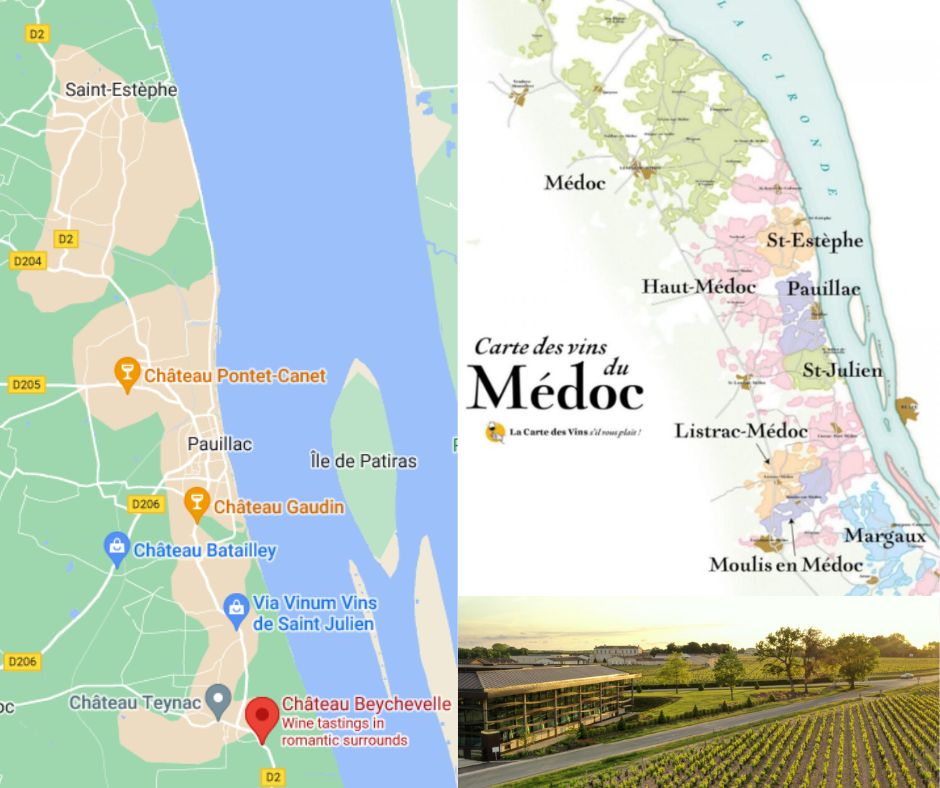 Carte viticole Haut-Medoc