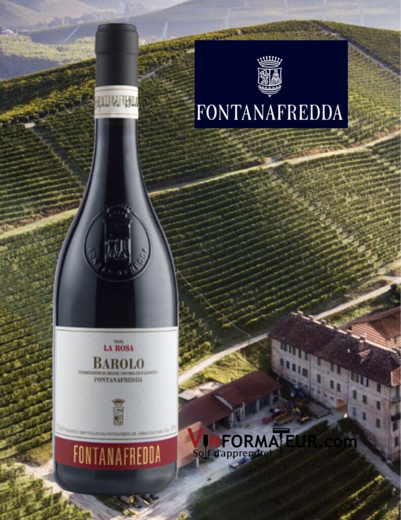 Fontanafredda, Barolo DOCG, La Rosa, vin rouge, 2018 bouteille