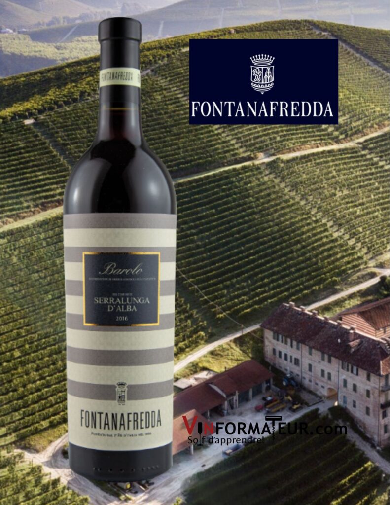 Fontanafredda, Barolo DOCG, Seralunga d’Alba, vin rouge bio, 2018 bouteille