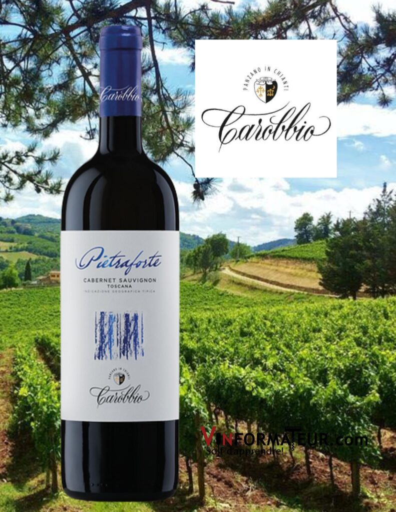 Bouteille de Tenura Carobbio, Pietraforte, IGT Toscana, vin rouge, 2014