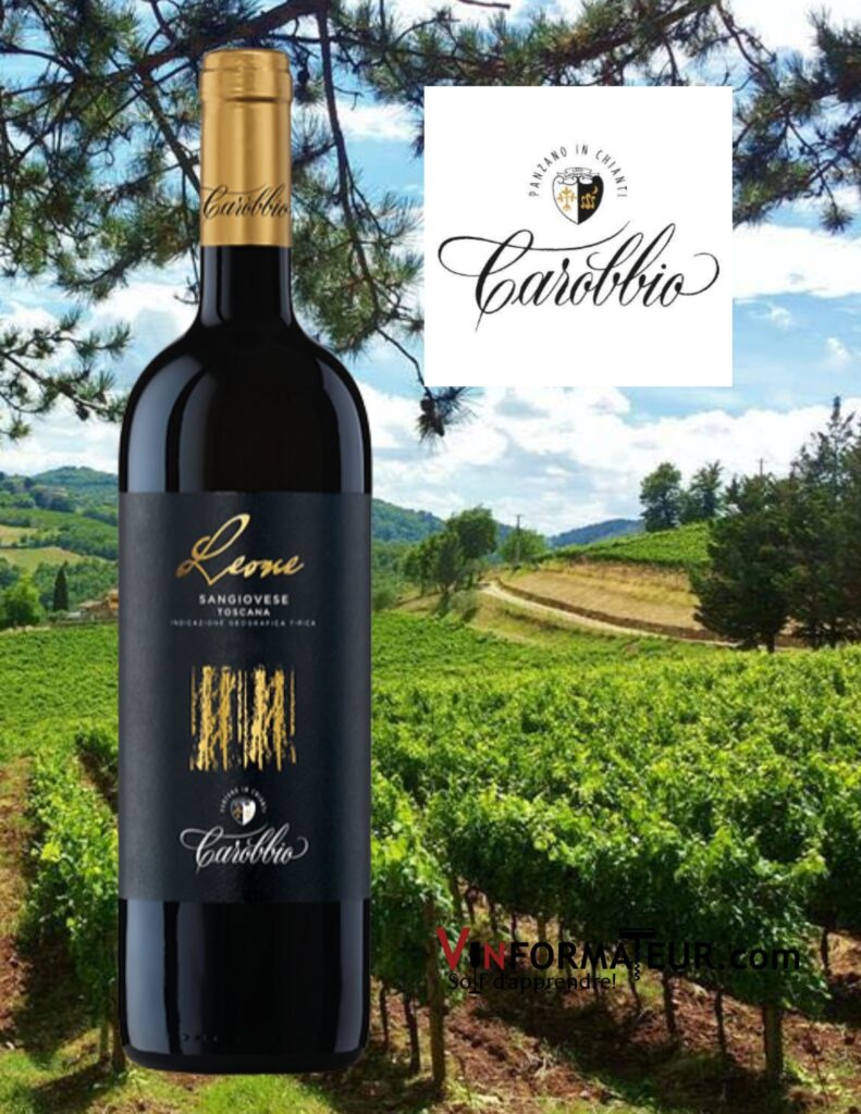 Bouteille de Tenuta Carrobio, Leone, Sangiovese, IGT Toscana, vin rouge, 2014