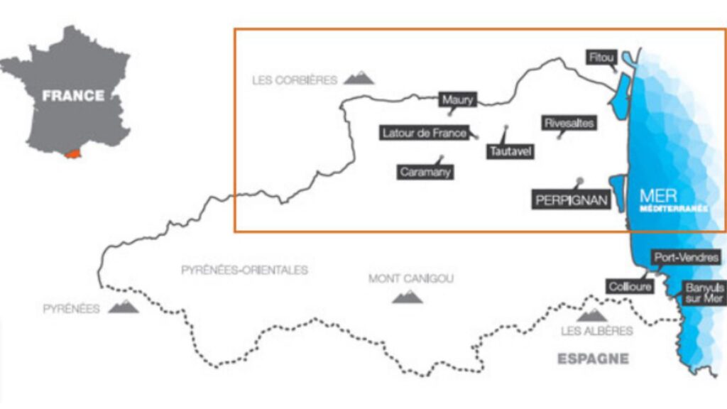 Carte viticole Domaine Cazes