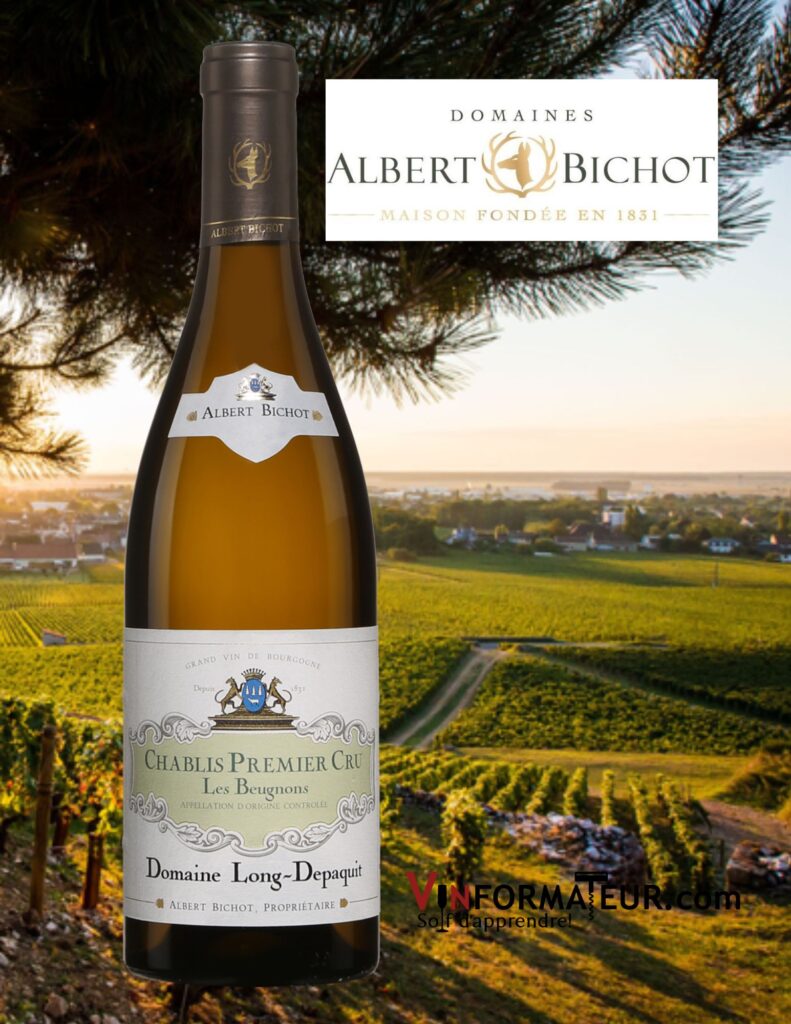 Bouteille de Albert Bichot, Domaines Long-Depaquit, Chablis, Premier Cru, Les Beugnons, 2020