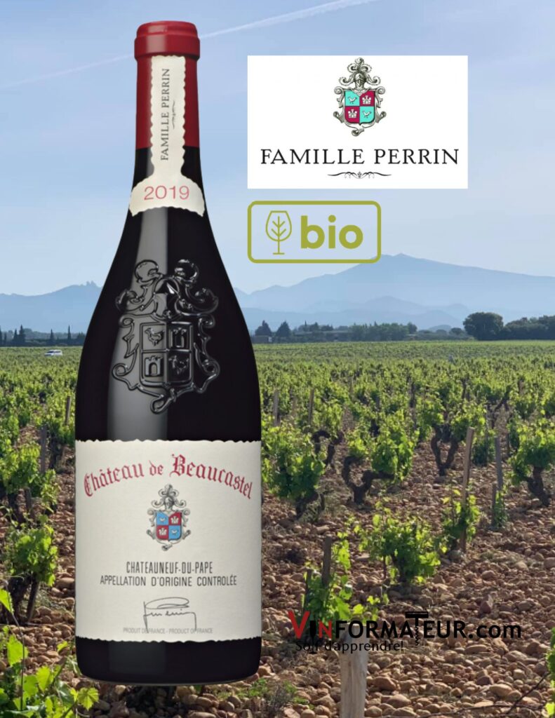 Château de Beaucastel, Vallée du Rhône, Châteauneuf-du-Pape, 2019 bouteille