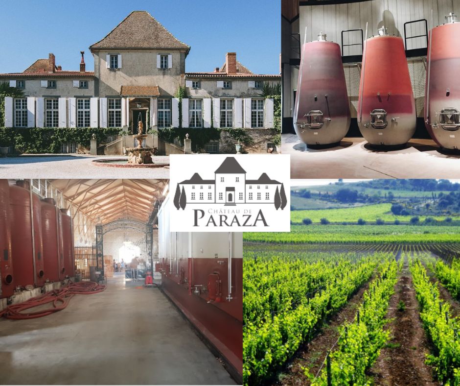 Château de Paraza: chai et vignobles