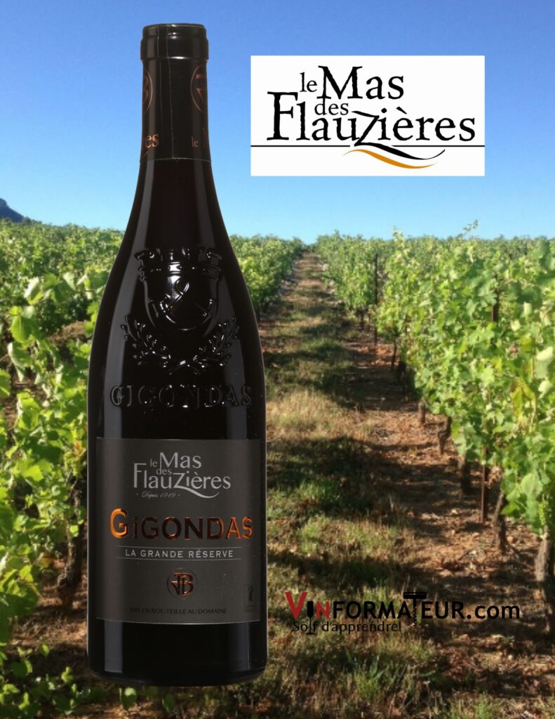 Le Mas des Flauzières, Gigondas AOC, La Grande Réserve, 2018 bouteille