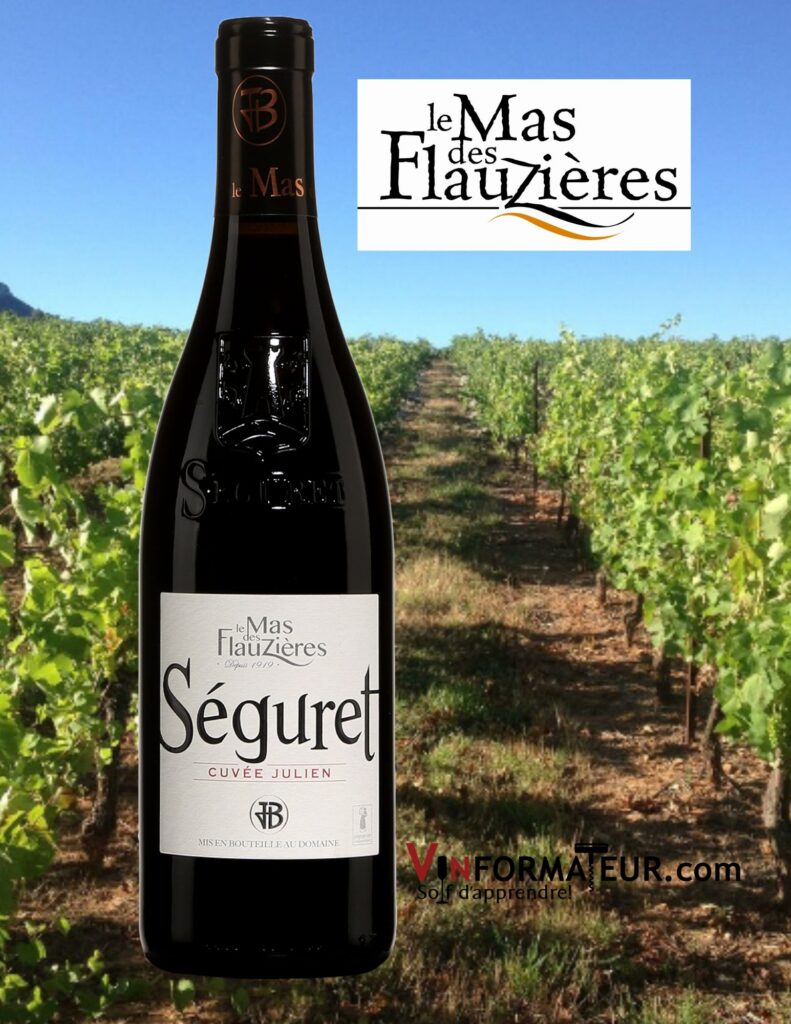 Le Mas des Flauzières, Cuvée Julien, France, Côtes du Rhône Villages, Séguret (nom de commune), 2020 bouteille
