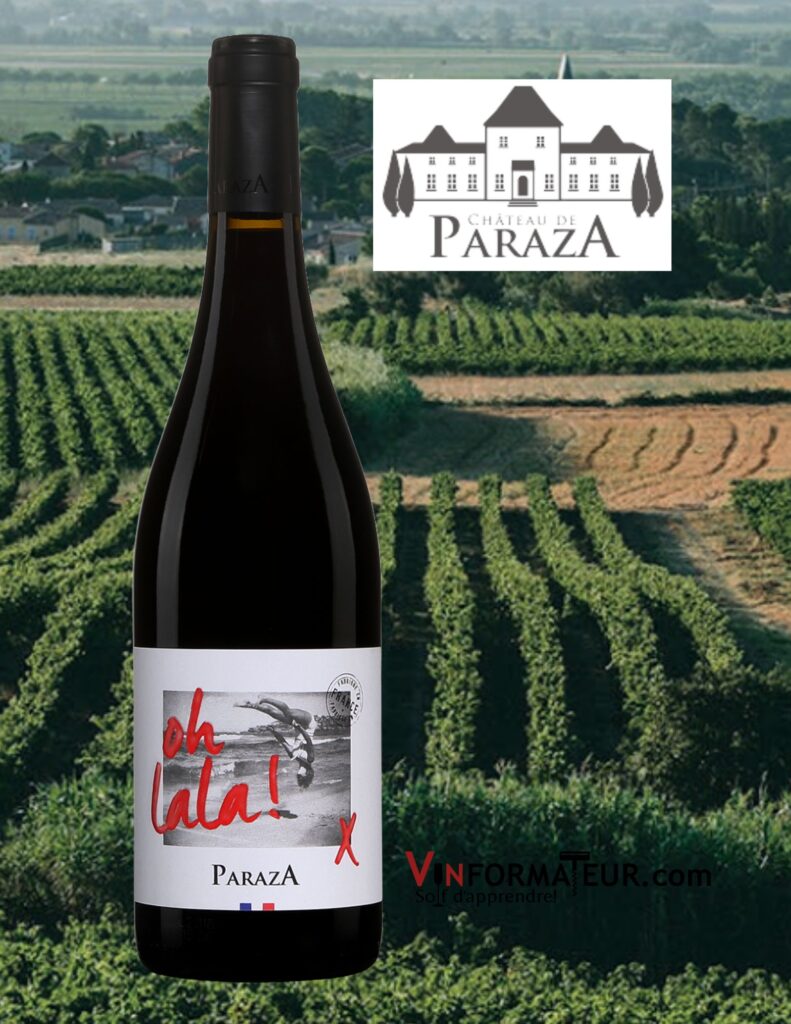 Oh la la! Château de Paraza, France, Pays d’Oc IGP, vin rouge, 2020 bouteille