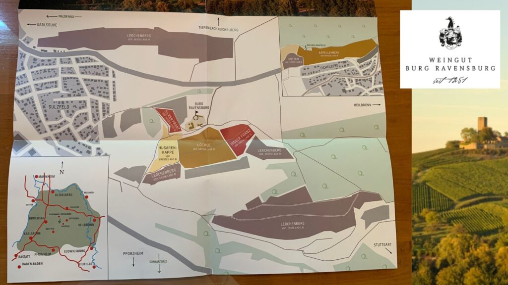 Carte viticole de Weingut Burg Ravensburg