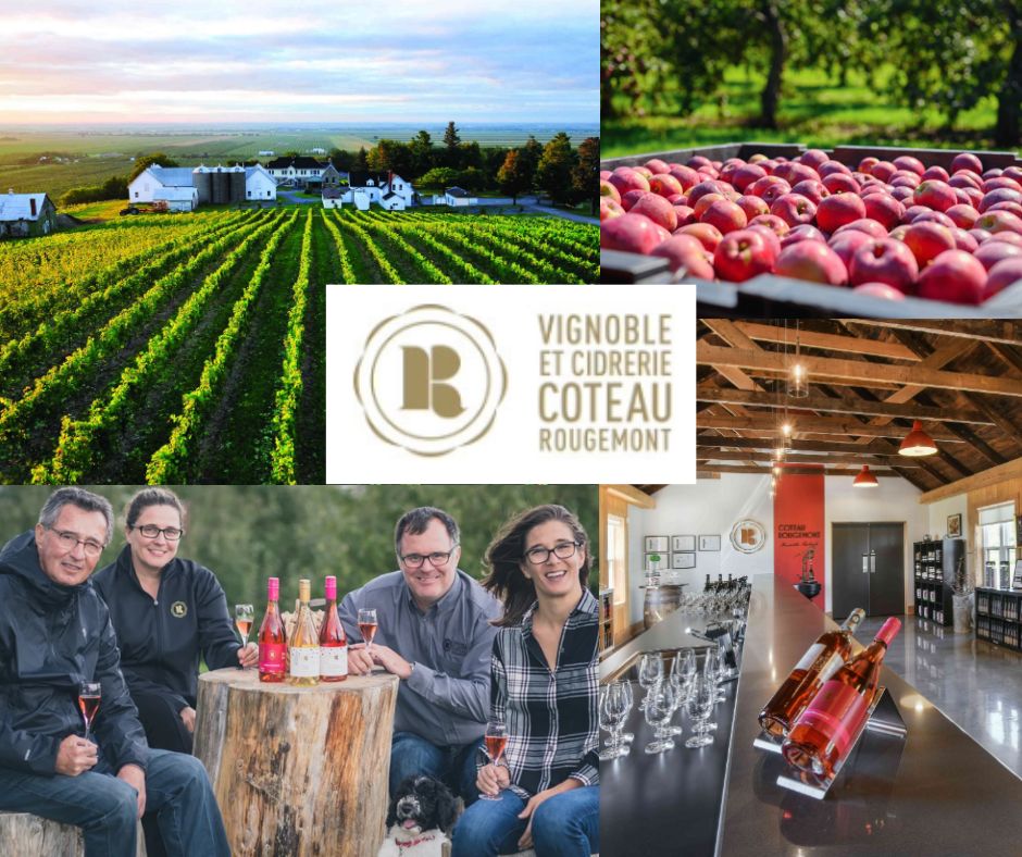 Vignoble et Cidrerie Coteau Rougemont - chai, vignes et pommiers