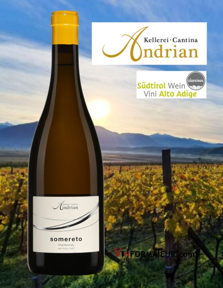 Chardonnay, Somereto, Cantina Andrian, Italie, Alto Adige DOC/Sudtirol, 2020 bouteille
