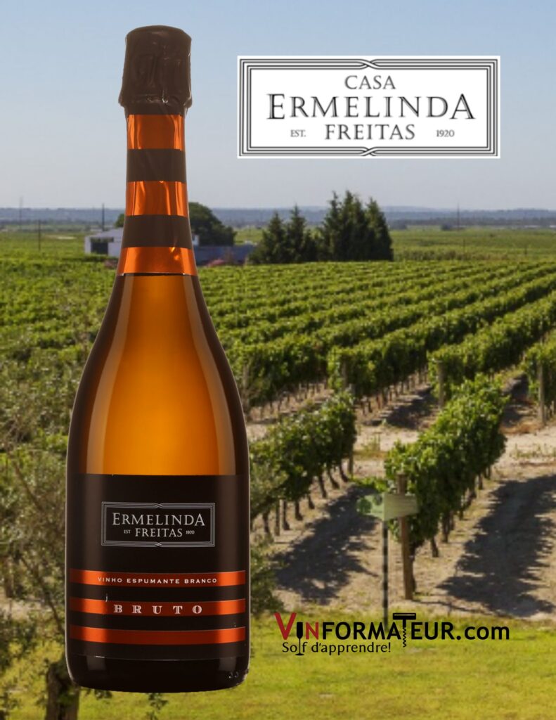 Casa Ermelinda Freitas, Espumante, Bruto, Portugal, Péninsule de Sétubal bouteille