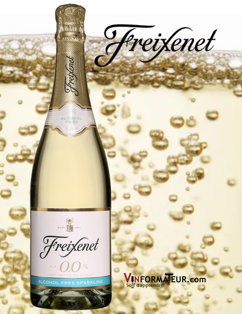 Freixenet, Legero Sparkling, Cava, vin mousseux désalcoolisé bouteille