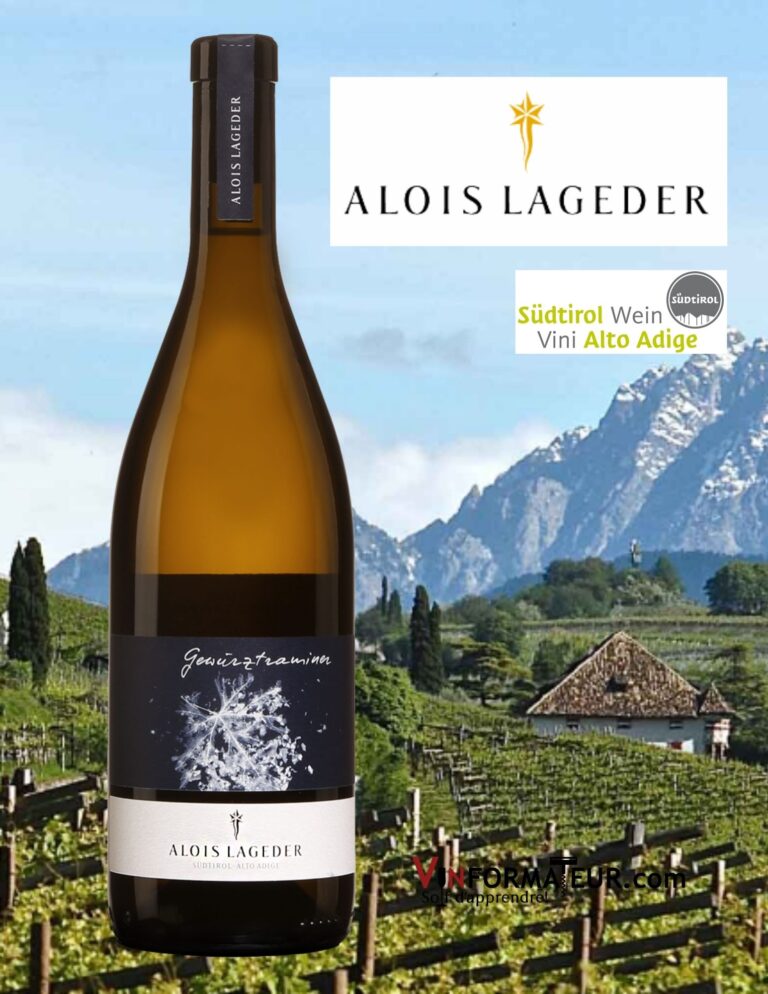 Gewurztraminer, Alois Lageder, Italie, Alto Adige DOC/Sudtirol, vin blanc bio, 2020 bouteille