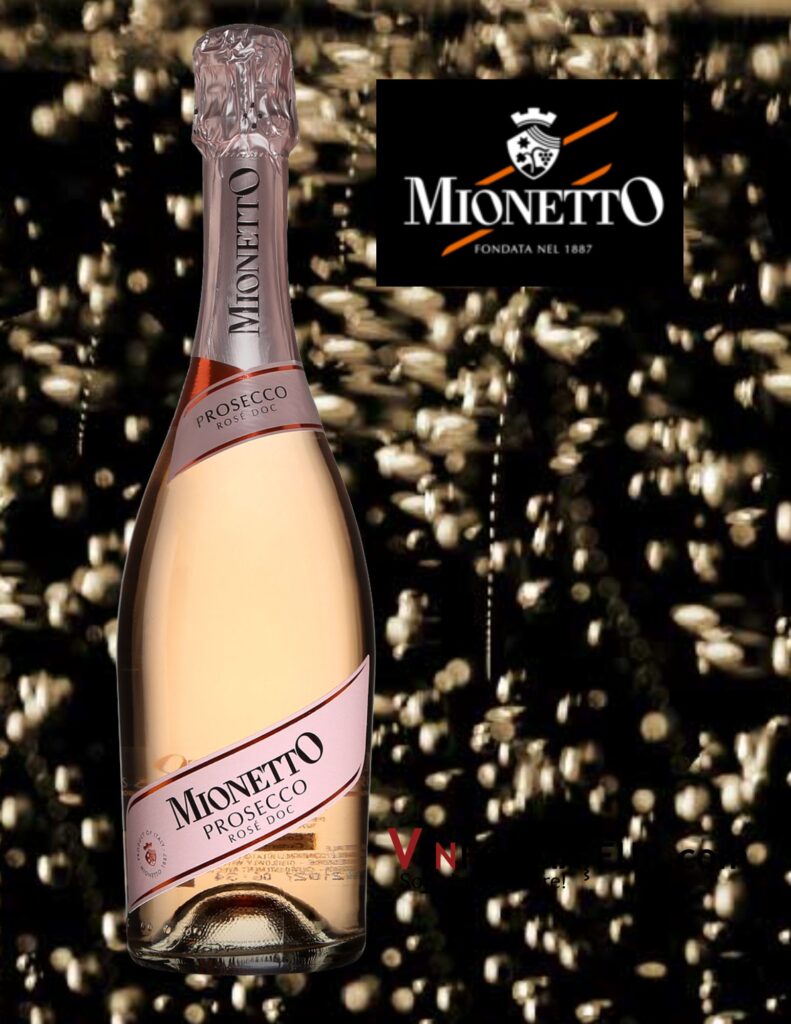 Mionetto, Prosecco DOC Rosé, Millesimato, Extra Dry bouteille