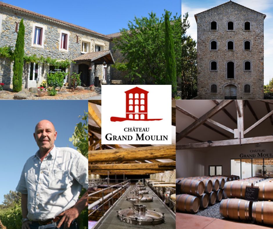 Château Grand Moulin: Jean-Noel Bousquet, chai