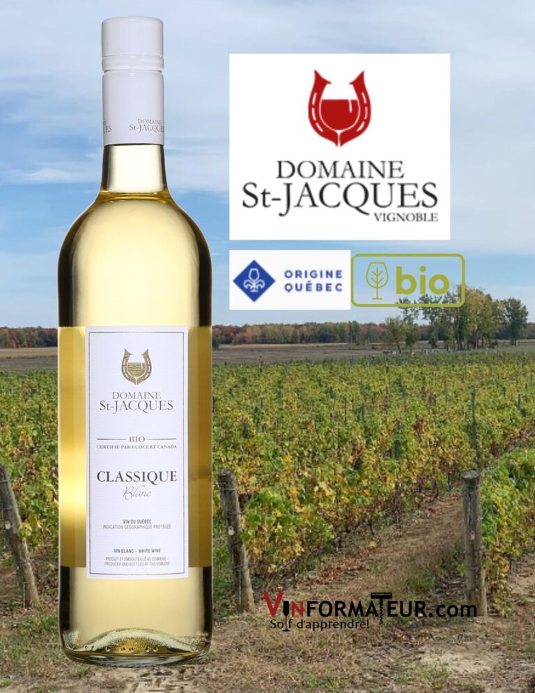 Domaine St-Jacques, Classique, Vin blanc bio, 2021 bouteille