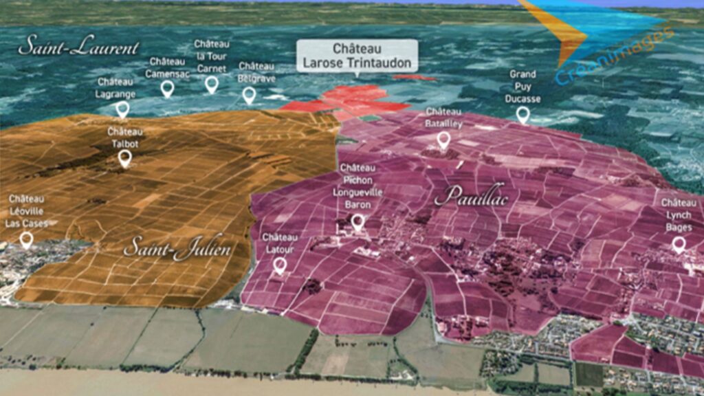 Carte viticole Château Larose-Trintaudon