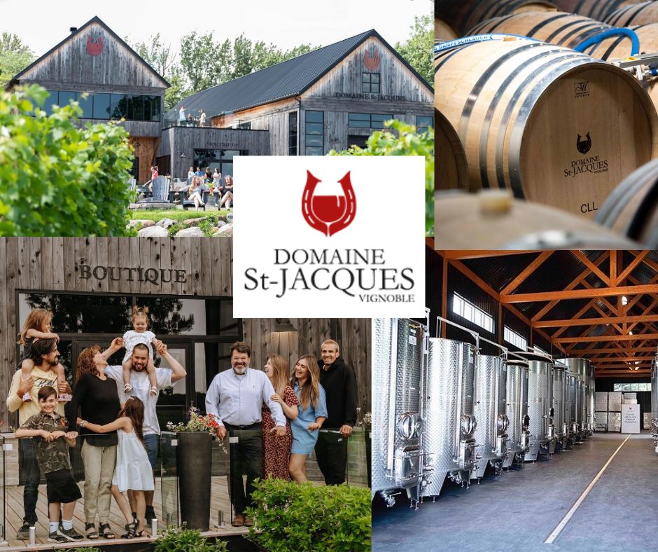 Domaine St-Jacques: Famille Du Temple, St-Jacques, chai et salle de dégustation