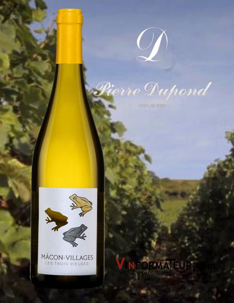 Les Trois Rieuses, France, Bourgogne, Mâcon-Villages, Terroirs et Talents, vin blanc, 2020 bouteille