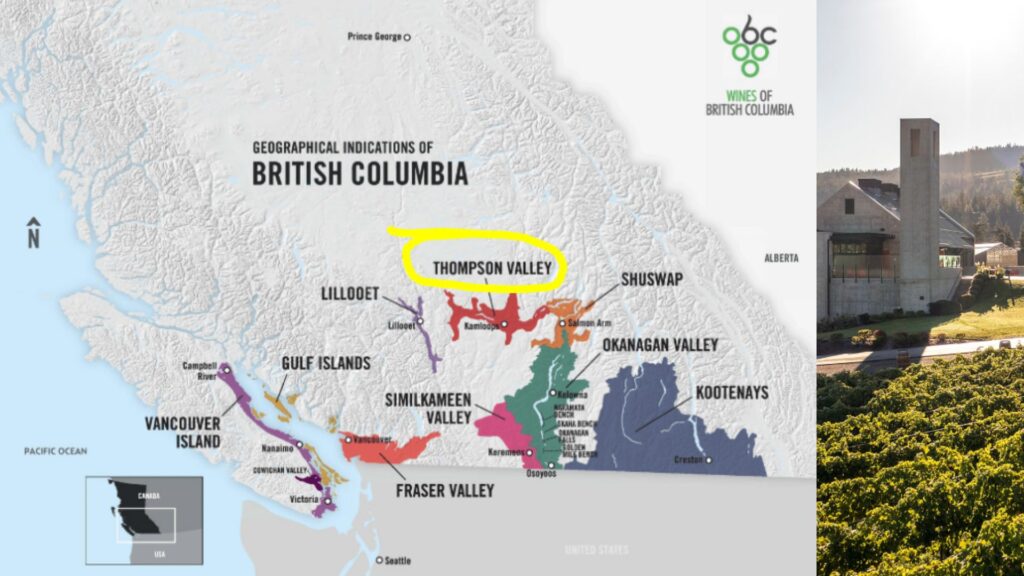 Carte viticole Colombie-Britannique, Thompson Valley