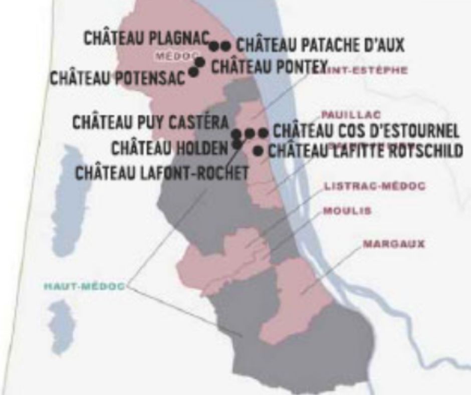 Carte viticole Château Plagnac