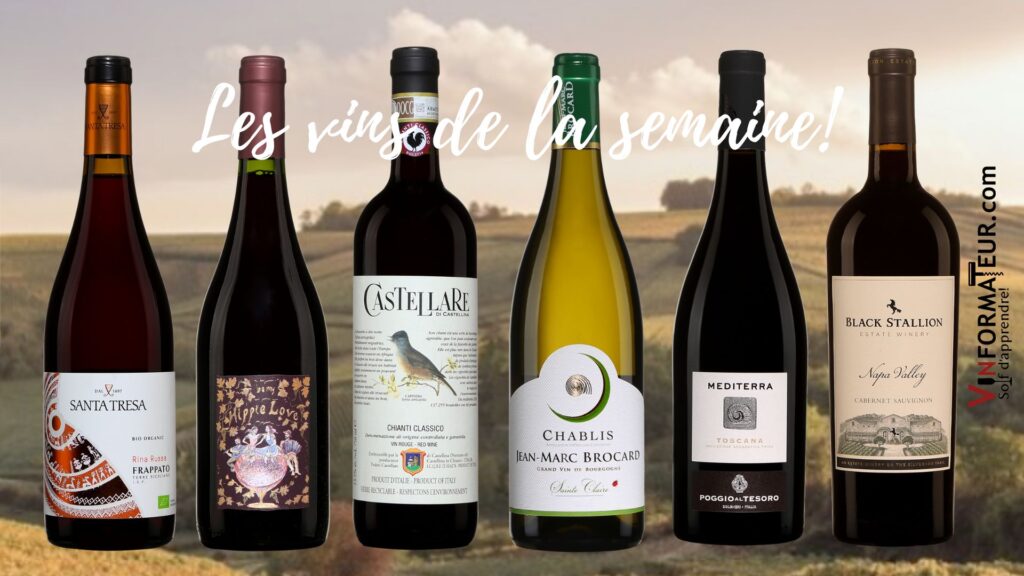 Les vins de la semaine