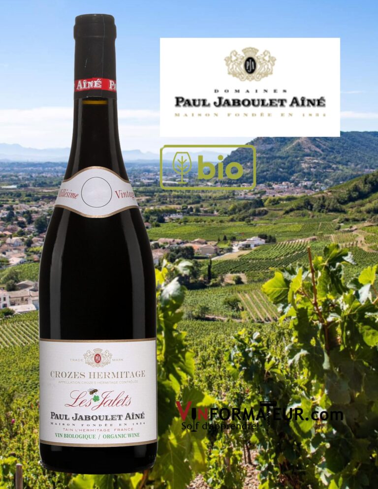 Mule Noire, Crozes Hermitage, Paul Jaboulet Ainé, vin rouge bio, 2020