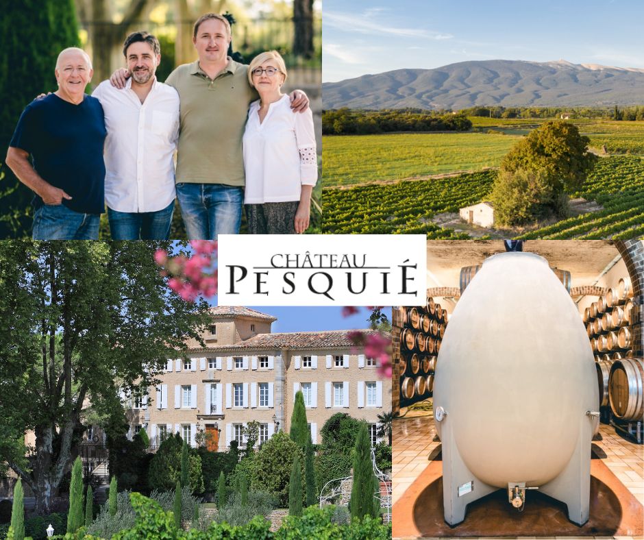 Château Pesquié: famille Chaudière, vignobles, chai
