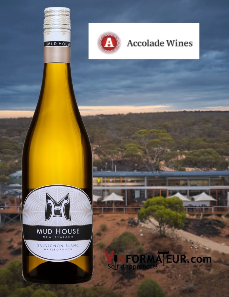 Mud House, Sauvignon blanc, Nouvelle-Zélande, Ile du Sud, Marlborough, vin blanc, 2022 bouteille