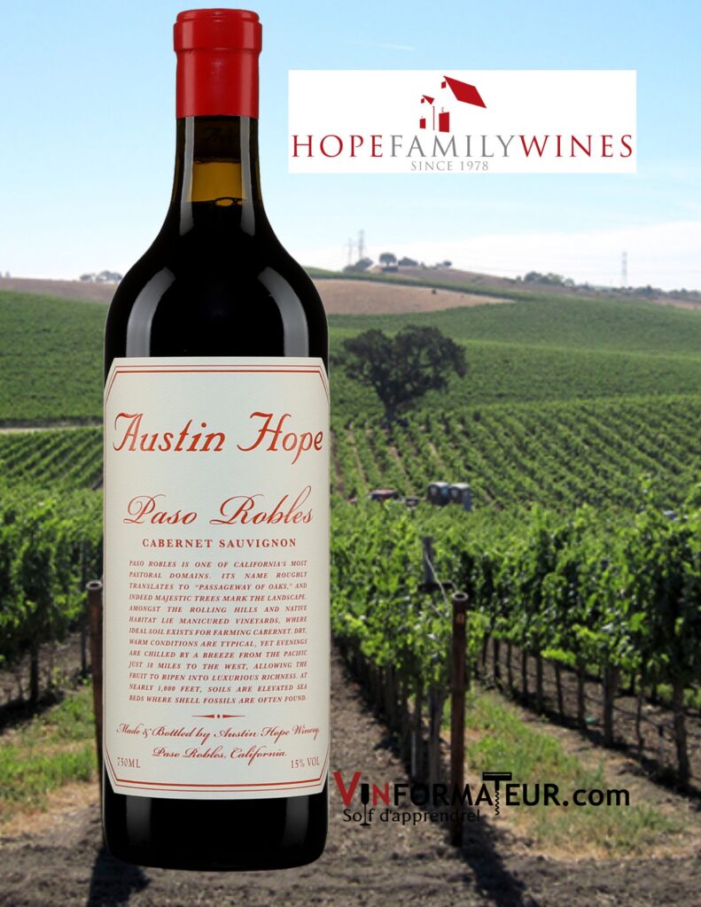 Austin Hope, Cabernet-Sauvignon, Paso Robles, 2020 bouteille
