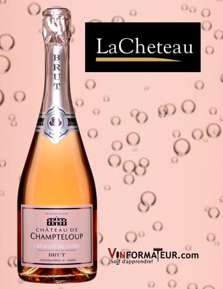 Château de Champteloup, Tête de Cuvée, Crémant de Loire, Brut Rosé bouteille