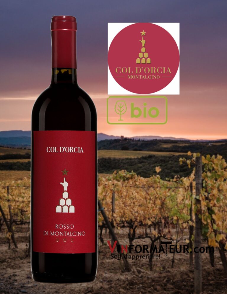 Col D’Orcia, Rosso di Montalcino DOC, vin rouge bio, 2020 bouteille