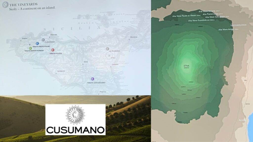 Carte viticole Cusumano