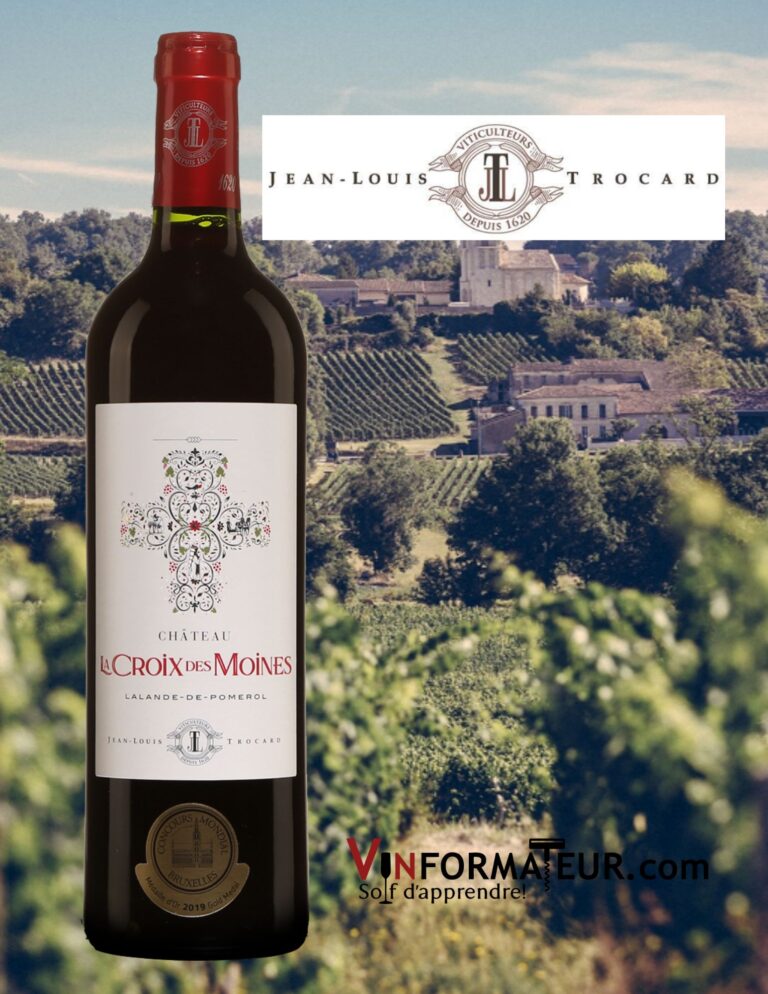Château La Croix des Moines, Lalande-de-Pomerol, vin rouge, 2020 bouteille