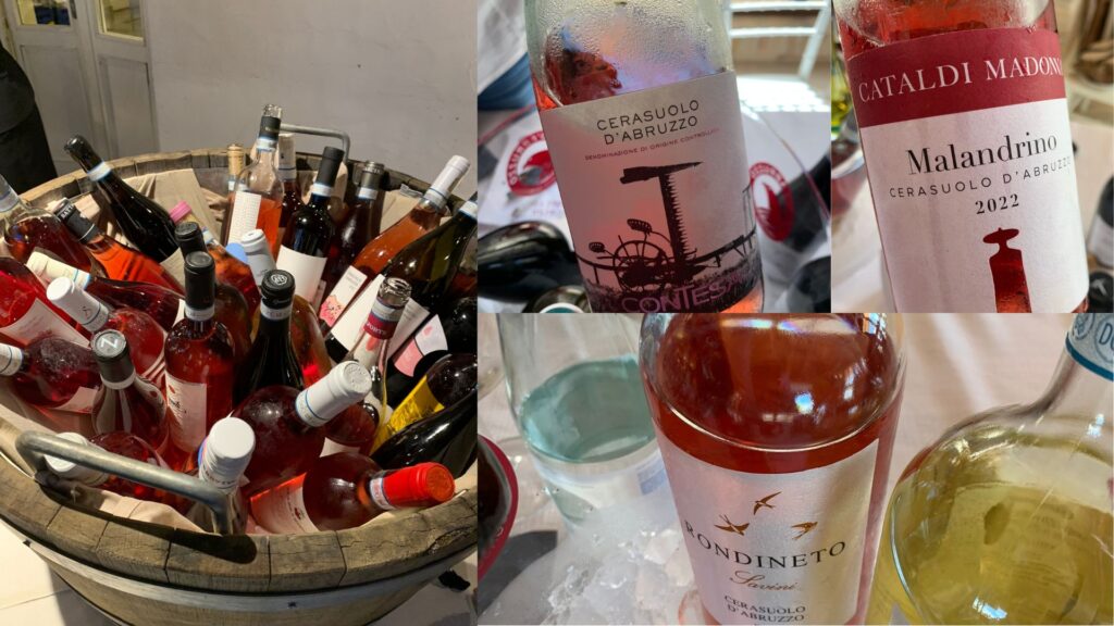 Vins rosés de l'appellation Cerasuolo d'Abruzzo