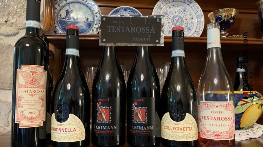 Vins dégustés Pasetti