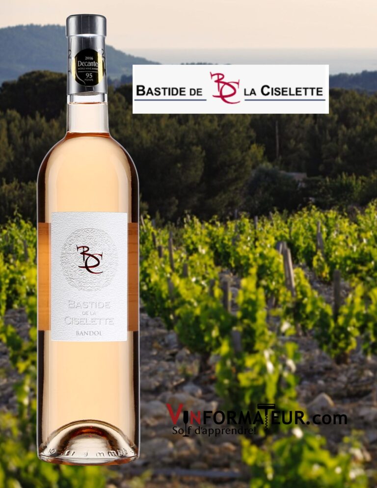 Bastide de la Ciselette, Provence, Bandol, vin rosé, 2022 bouteille