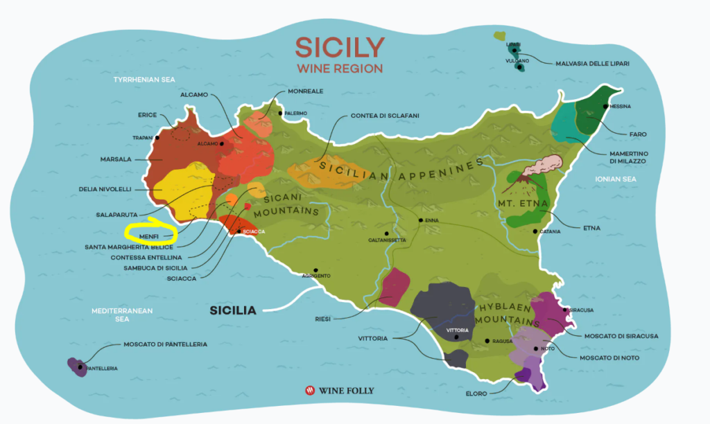 Carte viticole Sicile (winefolly.com)