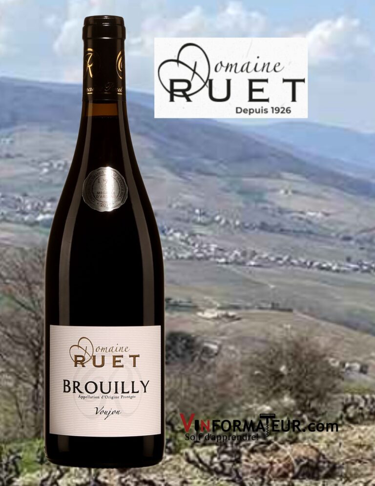 Domaine Ruet, Brouilly AOP, Voujon, Cru du Beaujolais, 2020 bouteille